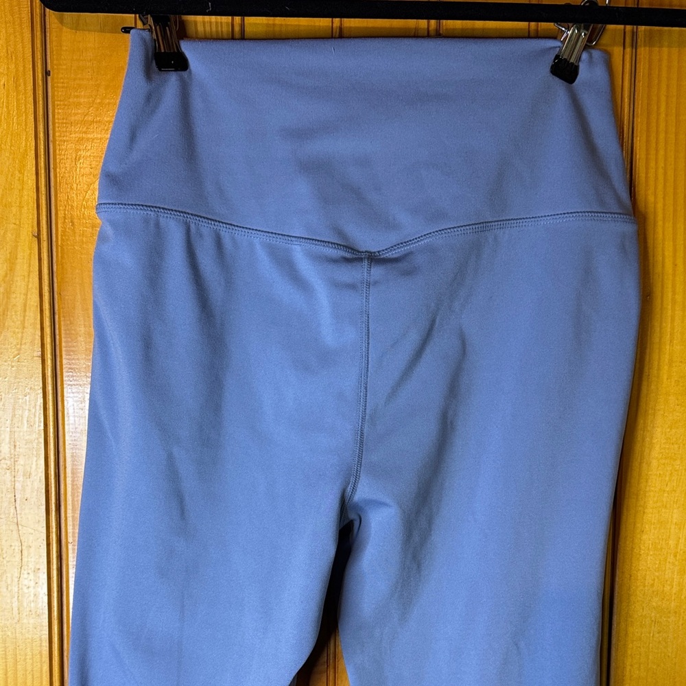 Yogalicious Lux Madison Crossover Flare Pants in Periwinkle - Picture 7 of 8